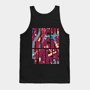 New York City, USA Map Typography - Hope Tank Top